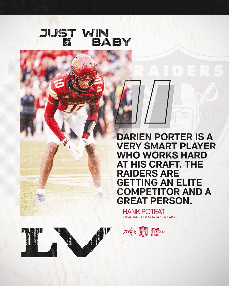 A fierce competitor is headed to the <a href="/Raiders/">Las Vegas Raiders</a> 😤😤