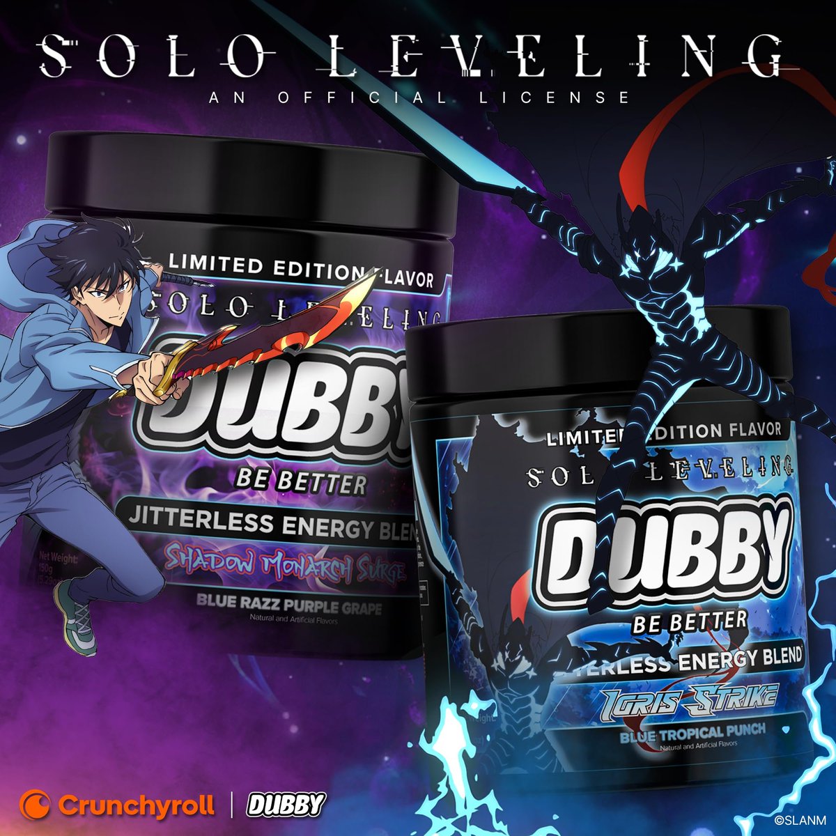 Chibiisaurus's tweet image. Level up your energy like Sung Jin-woo 💥
No sugar. No crash. Just clean, cracked energy.
Use Code Chibisaurus for 10% off
#Dubby #SoloLeveling #EnergyUnleashed