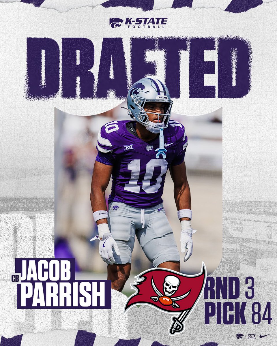 K-State Football (@kstatefb) on Twitter photo .<a href="/Jacobp102/">Jacob Parrish</a> is headed to Tampa!
#NFLDraft x <a href="/Buccaneers/">Tampa Bay Buccaneers</a> #WeAreTheKrewe .<a href="/Jacobp102/">Jacob Parrish</a> is headed to Tampa!
#NFLDraft x <a href="/Buccaneers/">Tampa Bay Buccaneers</a> #WeAreTheKrewe