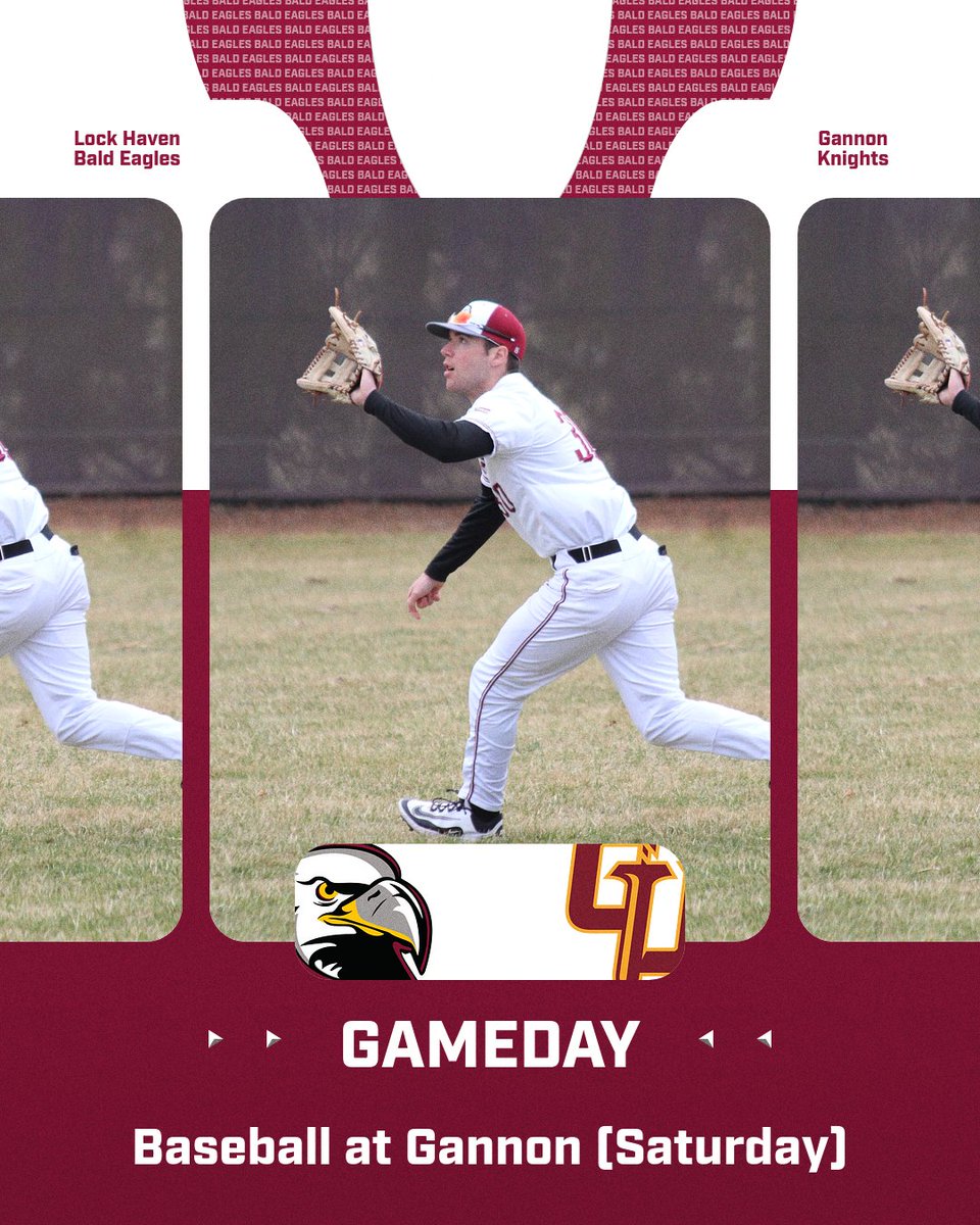 ⚾️GAMEDAY!

🦅<a href="/LHU_baseball/">Lock Haven Baseball</a> at Gannon | #PSACbb

📌Erie, Pa.
📊📺GoLHU.com/coverage