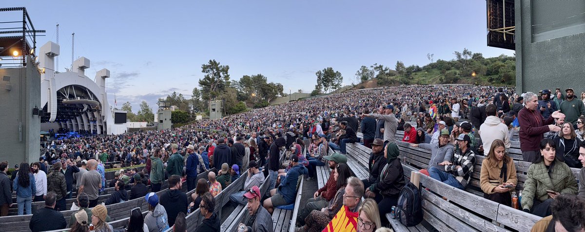 Extreme Page Side for my first time at the Bowl. First LA shows. First this year.  Let’s F’ing Go!  #phish