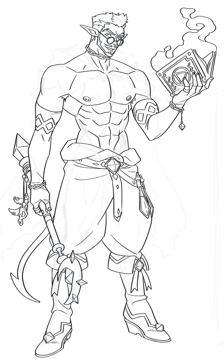 WIP #bara #gay #fantasy #バラ