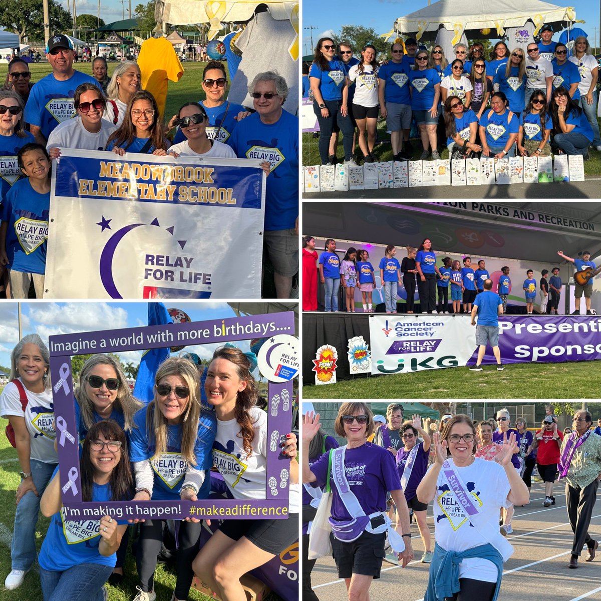 Grateful for the 40+ teachers &amp; staff of Team #MeadowbrookElementary for wonderful participation today <a href="/RelayForLife/">RelayForLife</a> <a href="/PlantationPark/">Plantation Park</a> <a href="/PlantationFLA/">City of Plantation</a>. Noble cause fundraising for <a href="/AmericanCancer/">American Cancer Society</a>! Kudos #RelayForLife Team Captain Wagner &amp; Chorus leaders Alfano &amp; Leininger! 🎀
