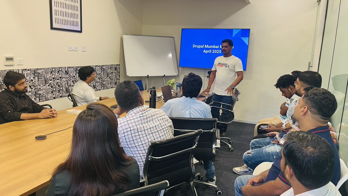 Drupal Mumbai Meetup 2025, Happening 🙌 We did it… <a href="/DrupalMumbai/">DrupalMumbai</a> <a href="/drupal/">Drupal</a> <a href="/drupalassoc/">Drupal Association</a>