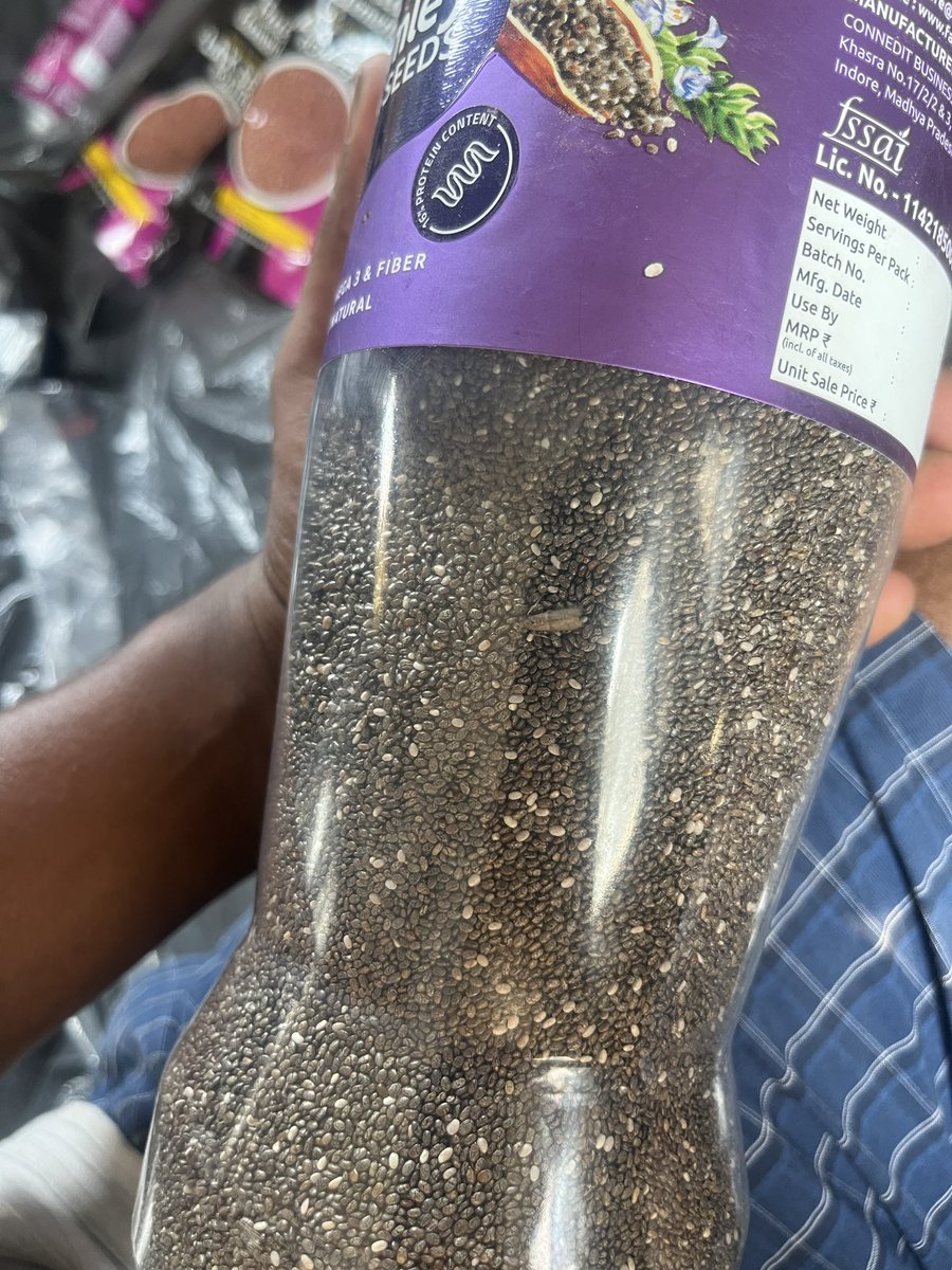 karrihemagiri's tweet photo. Hai @SwiggyInstamart . I have ordered raw chia seeds from Swiggy Instamart . I have received product with cockroach swimming in it. I took the product while i am travelling to airport. When I requested for a refund ur support executives and supervisors are not helping me. @Swiggy https://t.co/3cCSmffjYk