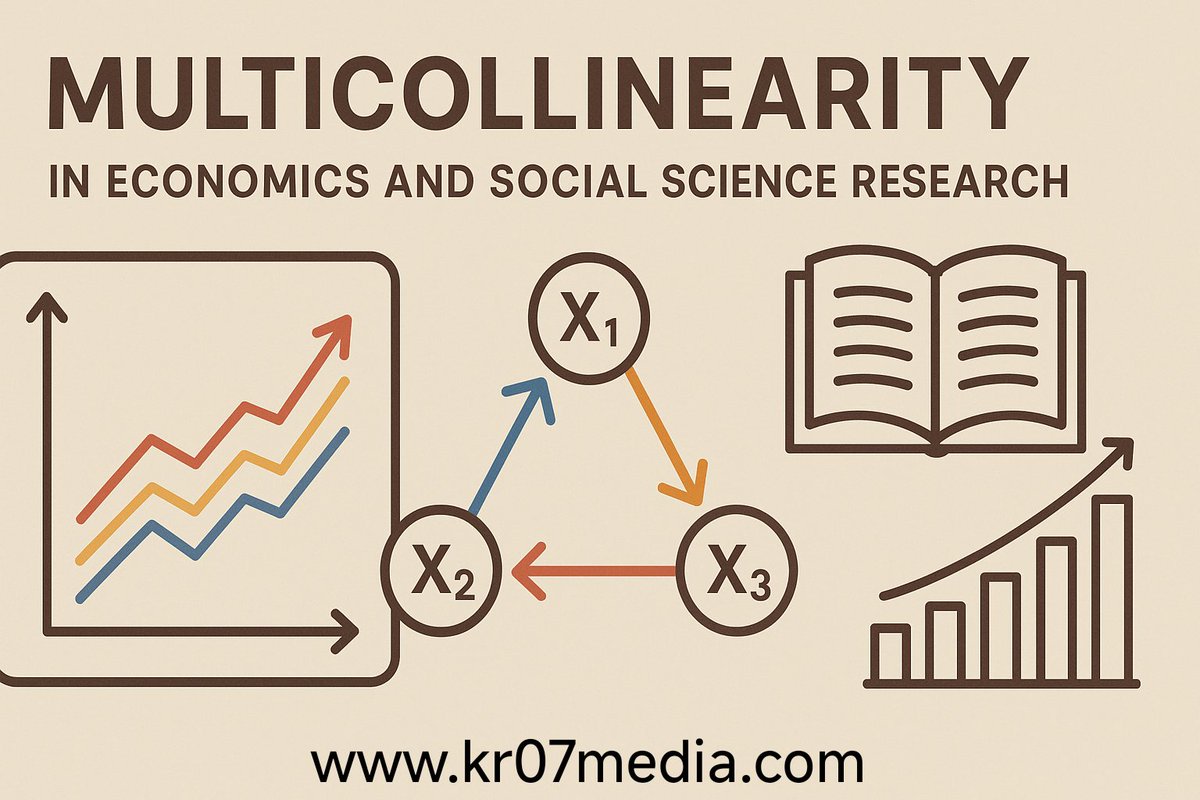 kr07media's tweet image. #Multicollinearity in #Economics and #Social #Science #Research
Multicollinearity is a #common #statistical #phenomenon that #arises in #regression #analysis, particularly in the #fields of #economics and #social #science. It refers to a #situation where #two or more #independent