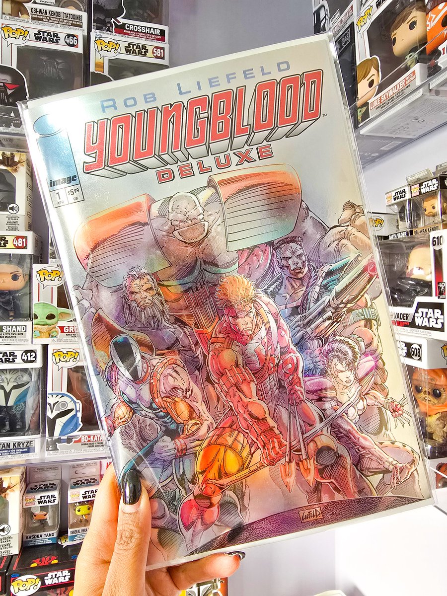 EmpressCarri's tweet photo. Surprised to find this in my local comic shop yesterday! Got some fun reading lined up for the weekend! Bad ass work from @robertliefeld here! 💯✨️🔥 #Youngblood #RobLiefield #ImageComics #ComicBooks #RevivedObsession https://t.co/VdDLzeRkAM