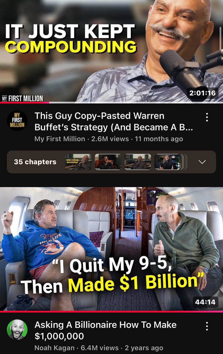 lucawashenko's tweet image. yeah nobody wants to watch interviews with billionaires those videos never get any views