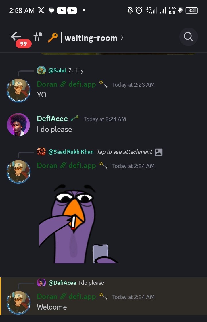 DeFi Ace ๐ฑ๐ (@defiacee) on Twitter photo Just got full access to <a href="/defidotapp/">Defi App ๐ฉ</a> discord server
Almost thereโ a bit more grinding and all's good Just got full access to <a href="/defidotapp/">Defi App ๐ฉ</a> discord server
Almost thereโ a bit more grinding and all's good