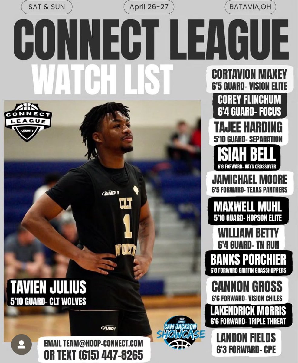 Tajee Harding (@hardingg0) on Twitter photo Proud to be on the <a href="/hoop_connect/">Hoop Connect</a> watch list! Can’t wait to compete with the other guys n my <a href="/CKYVISION/">Vision Elite Athletics</a> team.
<a href="/KevinMoses38/">Kevin Moses LLC</a> <a href="/CoachKelvenMoss/">Kelven Moss</a> <a href="/p810daley/">Peyton Daley</a> Proud to be on the <a href="/hoop_connect/">Hoop Connect</a> watch list! Can’t wait to compete with the other guys n my <a href="/CKYVISION/">Vision Elite Athletics</a> team.
<a href="/KevinMoses38/">Kevin Moses LLC</a> <a href="/CoachKelvenMoss/">Kelven Moss</a> <a href="/p810daley/">Peyton Daley</a>