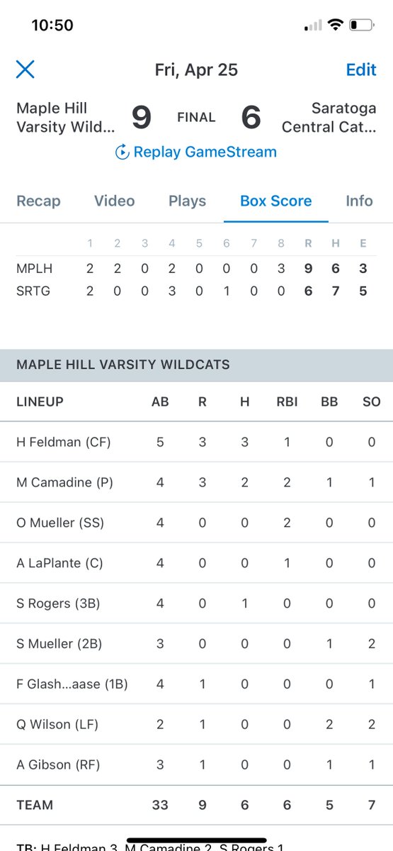 Maple Hill Softball tweet media
