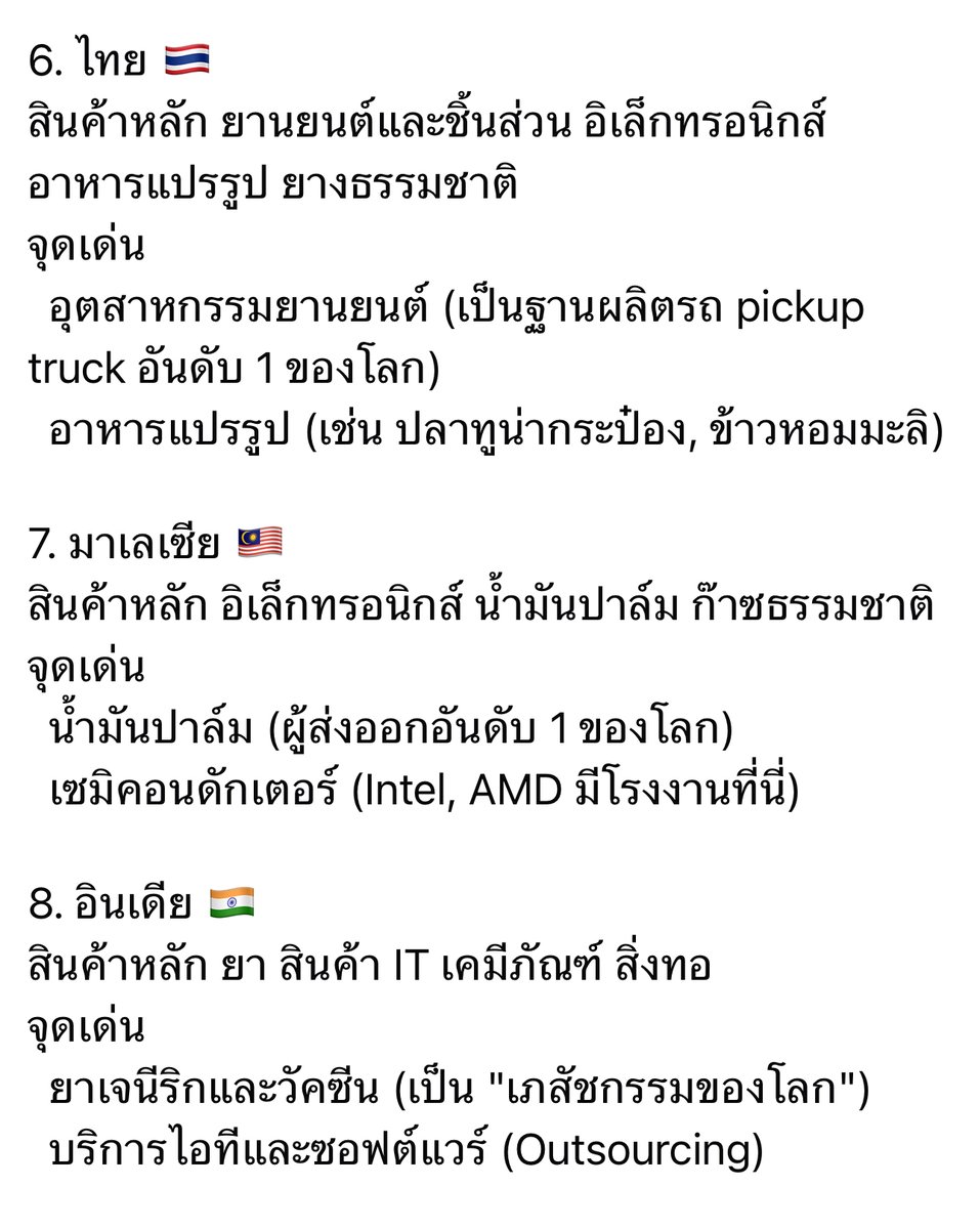 GordonAlway's tweet photo. จีนและประเทศในแถบเอเชียเป็นผู้นำด้านการส่งออกหลายประเภท โดยมีสินค้าหลักที่คล้ายกันแต่ก็มีจุดเด่นเฉพาะตัวแตกต่างกันไปตามศักยภาพของแต่ละประเทศ มาดูรายละเอียดกัน https://t.co/GbIrDUEdOJ