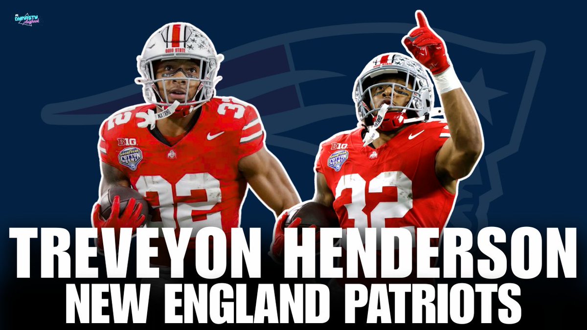 DynastyPlay's tweet photo. The #Patriots selected RB TreVeyon Henderson 38th overall.

We broke down Henderson's dynasty value in rookie drafts on the YouTube page: https://t.co/I7W0fEM07X https://t.co/mV4MeSZP6a