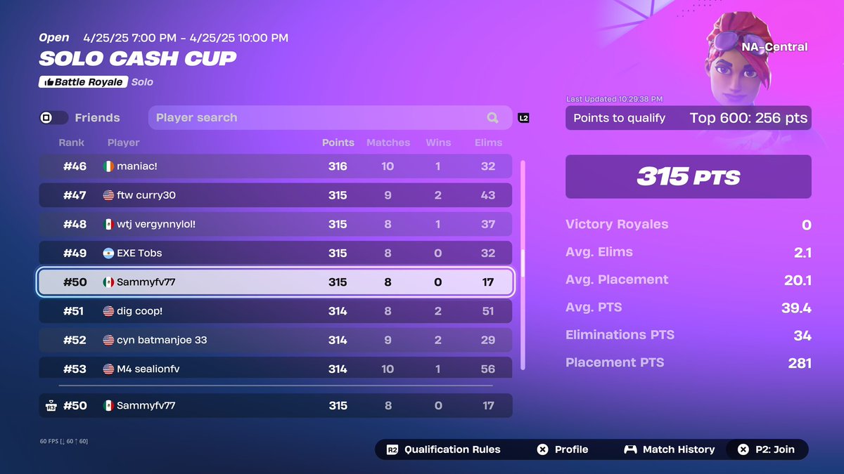 Top 50 on console