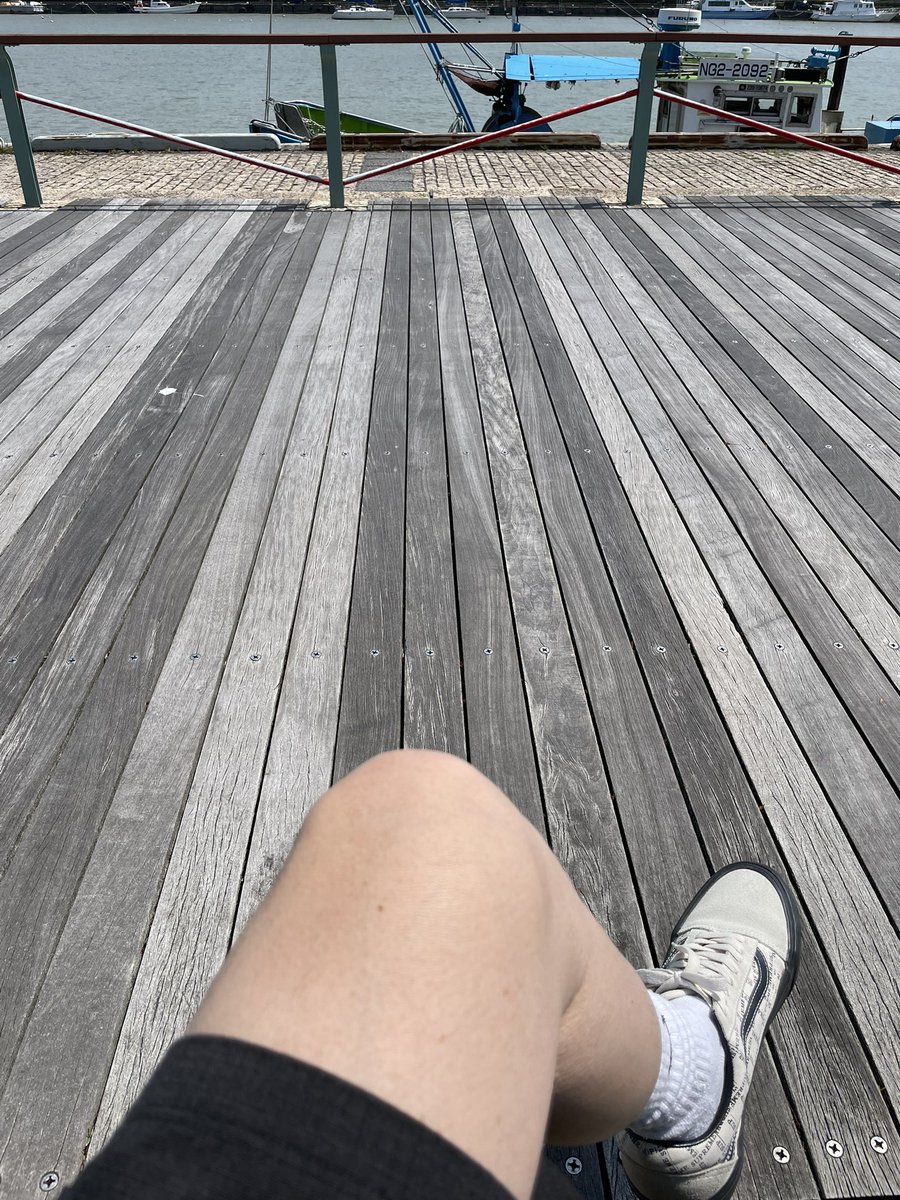 良い天気☀️
今日はハーフパンツ