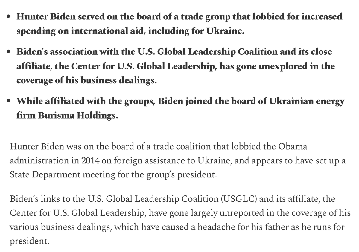 DataRepublican (small r) (@datarepublican) on Twitter photo Ruh - oh... turns out <a href="/DailyCaller/">Daily Caller</a> covered USGLC. Hunter Biden was on the board. This article is from February 17, 2020. Ruh - oh... turns out <a href="/DailyCaller/">Daily Caller</a> covered USGLC. Hunter Biden was on the board. This article is from February 17, 2020.