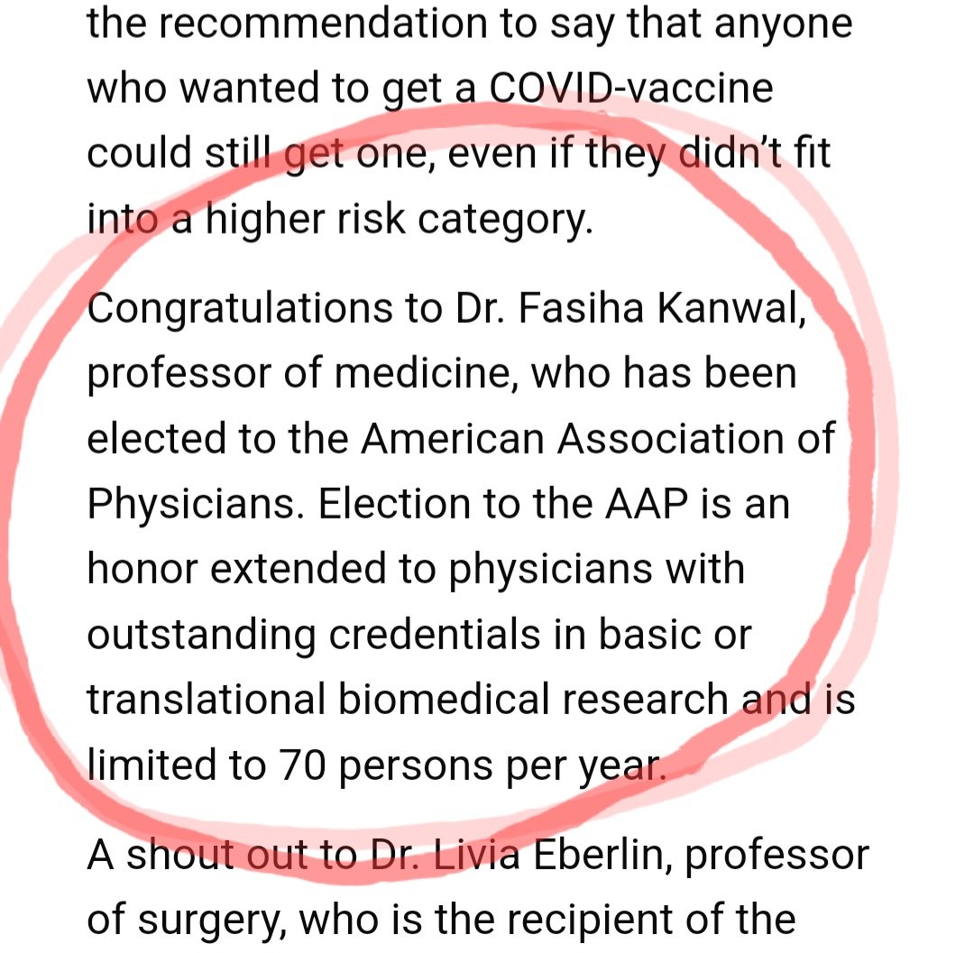Prez <a href="/DrPaulKlotman/">Dr. Paul Klotman</a>  <a href="/bcmhouston/">BCMHouston</a> said it: congratulations <a href="/KanwalFasiha/">Fasiha Kanwal</a> !