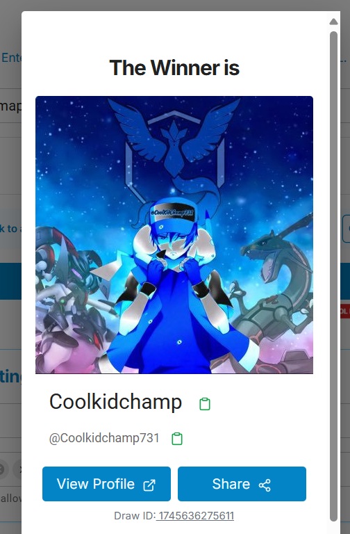 PokéMOM - Daily TCG Deals - Pokemon Restocks (@iamapokemom) on Twitter photo Congratulations, <a href="/Coolkidchamp731/">Coolkidchamp</a>
Because you are the winner of this Brilliant Stars ETB!🏆
A big thanks to <a href="/winfreecards/">🎁TCG Pokemon Giveaways</a> <a href="/getthatlugiatcg/">🎨Designed By: Get That Lugia☮️</a> for sponsoring this giveaway.
Thank you all for entering.
Let’s leave some Congrats emojis in the comments for Coolkidchamp. 👏 Congratulations, <a href="/Coolkidchamp731/">Coolkidchamp</a>
Because you are the winner of this Brilliant Stars ETB!🏆
A big thanks to <a href="/winfreecards/">🎁TCG Pokemon Giveaways</a> <a href="/getthatlugiatcg/">🎨Designed By: Get That Lugia☮️</a> for sponsoring this giveaway.
Thank you all for entering.
Let’s leave some Congrats emojis in the comments for Coolkidchamp. 👏