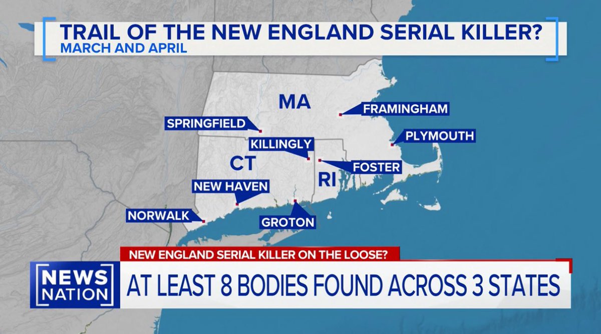 iamlegacy23's tweet photo. #NESK | #NeeEnglandSerialKiller
Another police department is once again dismissing the possibility of a serial killer operating in the Northeast. In my opinion, it’s far too soon to completely rule out that possibility.
When you look at the maps, it’s hard not to at least consider the idea. While it may be true that the two cases they’re addressing don’t point to that venue, what about the other 6 discoveries in such a short time?
This is exactly how serial killers have managed to evade capture for so long — by slipping through the cracks while authorities are quick to dismiss early warning signs. Just my opinion.
👇
🚫Police Deny Serial Killer Rumors Following Discovery of Remains in Connecticut!🚫
New Haven police firmly denied any such claims in connection to the death of Denise Leary.
Leary, was reported missing on September 30, 2024. Her remains were discovered last month, just a short distance from her home.
📌“We are aware of speculation on social media suggesting a serial killer was involved in Denise Leary’s death,” said the New Haven Police Department. Officers noted they have recently fielded inquiries from national outlets like People Magazine and Rolling Stone regarding Leary’s case.
Authorities also revealed that the speculation has escalated to the point where an individual from Florida traveled to New Haven, knocking on doors in Leary’s neighborhood and reaching out to her family seeking information about any connections to other remains found throughout New England.
“To the people who are avidly investigating: we’re hiring. Feel free to come apply,” joked Officer Christian Bruckhart of the New Haven Police Department.
Following an autopsy, police confirmed that Leary’s cause of death remains undetermined, but importantly, no signs of foul play were found.
“There’s rampant speculation on social media, but there’s no factual basis behind it,” said Officer Bruckhart. “We deal in facts. There is no evidence supporting the idea that Denise Leary was murdered. We understand the public’s interest, but this woman had a family who loved her. They deserve time to grieve in peace.”
The investigation into Leary’s death remains active, but police emphasized there is currently no indication of criminal activity surrounding her disappearance or the discovery of her remains.
The heightened concerns come amid multiple discoveries of human remains across New England in recent months, including in Groton and Danielson, Connecticut, as well as in Rhode Island and Massachusetts. In total, police agencies are investigating eight separate cases involving remains found during March and April.
Connecticut State Police are leading the investigation in Danielson and stated, “This investigation remains active and ongoing. There is no information at this time suggesting any connection between the cases.”
J. Paul Vance, a retired state police lieutenant and law enforcement analyst for WFSB, reinforced the message, saying, “No one should jump to conclusions. These investigations take time. If there is a legitimate public threat, authorities will make it known.”
Vance also explained that agencies are actively sharing information and comparing details for any potential links, but no evidence has emerged to suggest a broader pattern.
In Groton, police identified the remains found near the entrance of Colonel Ledyard Cemetery as those of 58-year-old Suzanne Wormser. In that case, police arrested 68-year-old Donald Koffell, who was known to the victim. He is being held on a $1 million bond. Authorities emphasized that this was an isolated incident and not connected to any broader threat.
Responding to online rumors, Groton Police Chief Fusaro warned, “Jumping to conclusions can create unnecessary hysteria. Be a good witness: if you see something suspicious or dangerous, call 911 immediately.”
“It’s just really eerie to see all this happening so close to home,” said Brynn Holmes, a Groton resident. #TrurCrime