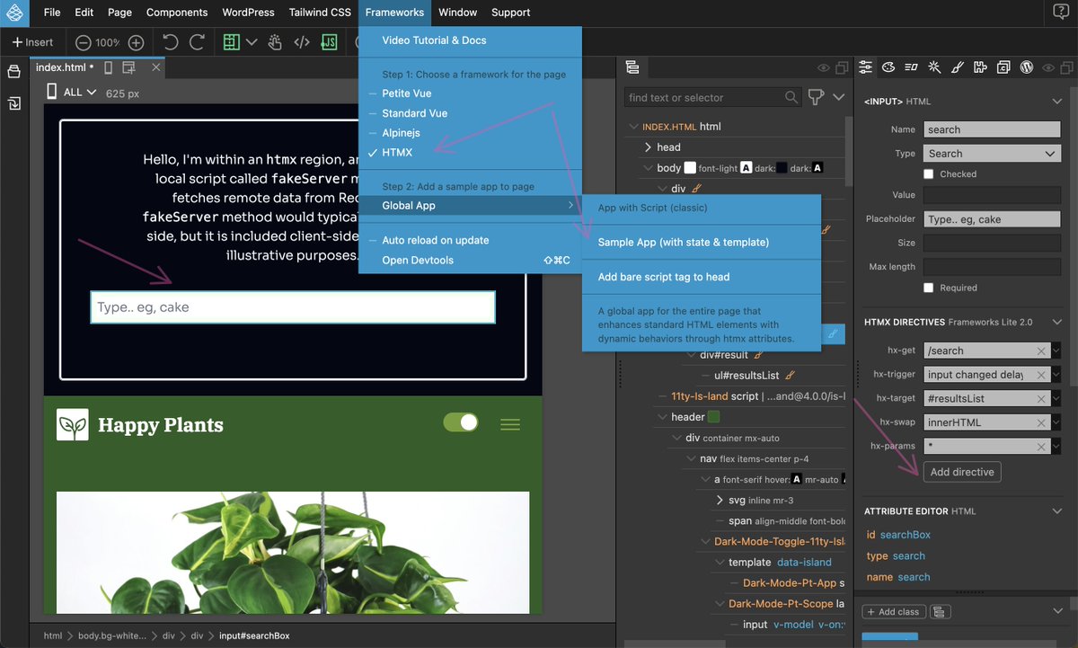 TechAkayy's tweet image. Frameworks Lite Plugin for Pinegrow v4.00 is out with support for htmx and other cool updates, check it out -
@pinegrow @Tanko_X @BobMPhD @htmx_org github.com/TechAkayy/fram…