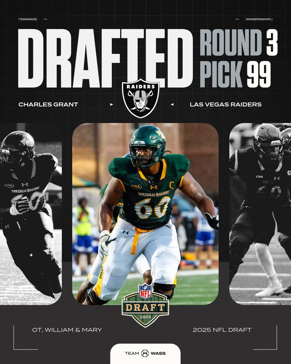 🅲🅶 ⏩️ 🅻🆅

Congratulations to Charles Grant on being drafted by the Raiders! 

#NFLDraft // #TeamWass