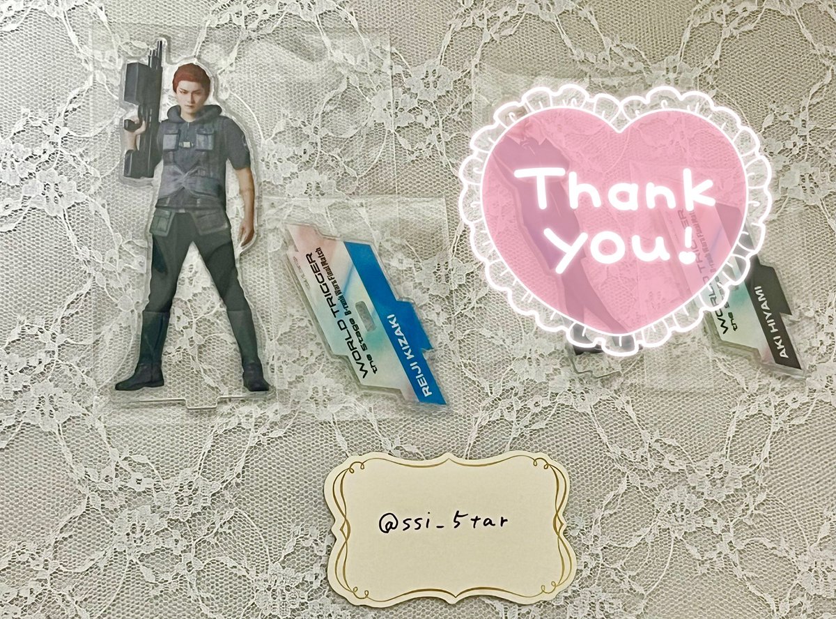 【交換・譲渡】ワーステ ワールドトリガー the StageＢ級ランク戦最終決戦編 アクスタ

譲：木崎

求：定価(＋送料)  または同異種 辻󠄀(辻)

ただいま現地におります。
本日4/26マチネ前後お手渡し、郵送にて

検索からでもお気軽にお声がけ下さいませ。