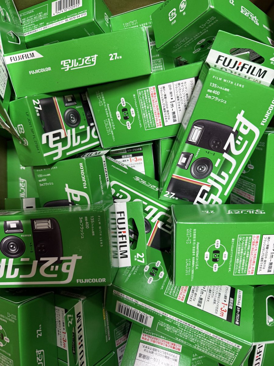 ✨【ゴールデンウィークキャンペーンのお知らせ】✨

🎉 FUJIFILM 写ルンです シンプルエース 27枚撮り 2025年版 を20個プレゼント！🎁

📌 応募方法
1️⃣ この投稿をリポスト♻️&amp;いいね❤️
2️⃣ 当アカウント（<a href="/jptomiya/">TOMIYA富屋</a> ）をフォロー👤

🎯 当選人数：20名様（お一人様1個限り！）

📅