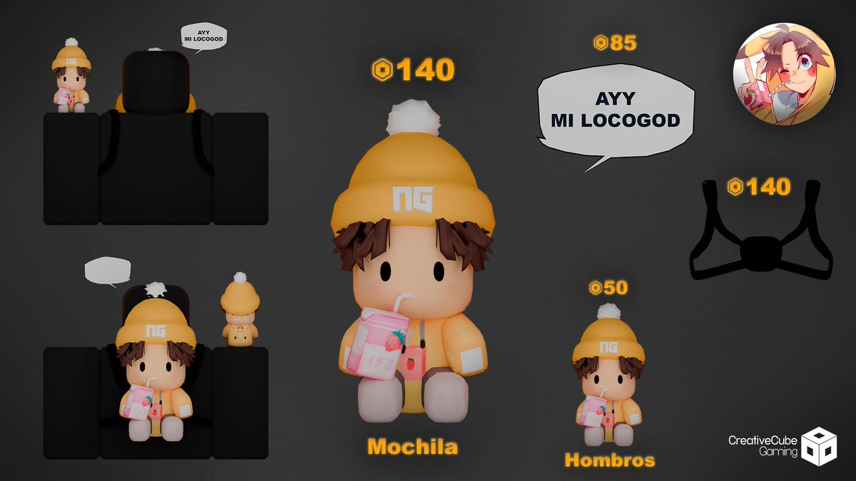 Soaringchuu's tweet photo. SORPRESA! Tenemos items en Roblox :D 

Después de mucho tiempo al Fin tenemos nuestras tiendita en roblox, Si quieren comprarlos aquí está el LINK! https://t.co/eh1cC50yVq

Espero les gusten 💛 https://t.co/aP71wbRuY1