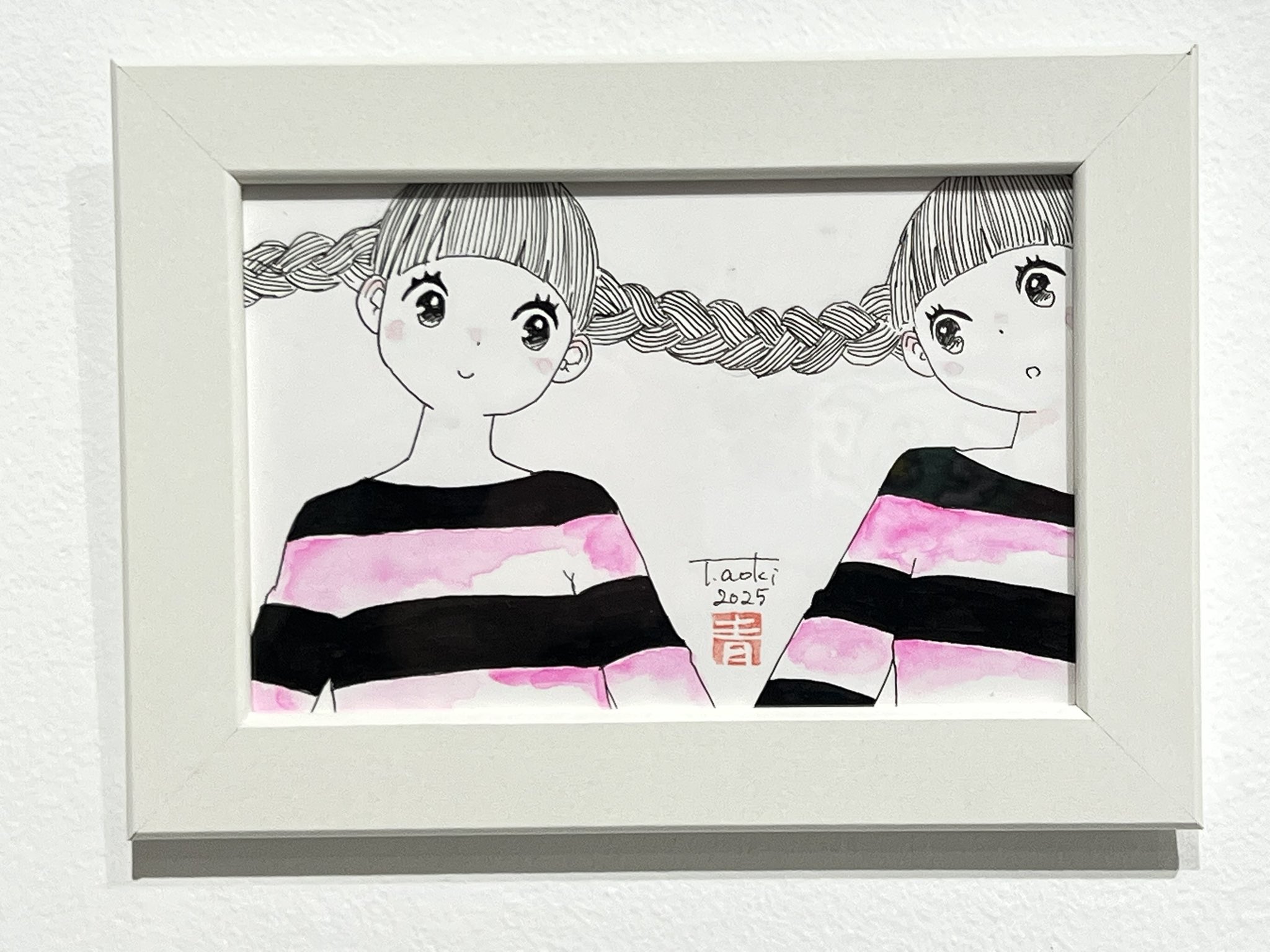 青木俊直がソロ・エキシビション「DOT GIRLS」を東京・阿佐ヶ谷