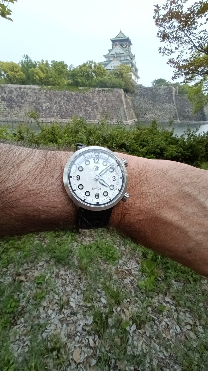 Osaka Castle outing with the Antarctica DW-D3.#watchesandwonders2025 <a href="/duzuwatches/">duzuwatches</a>