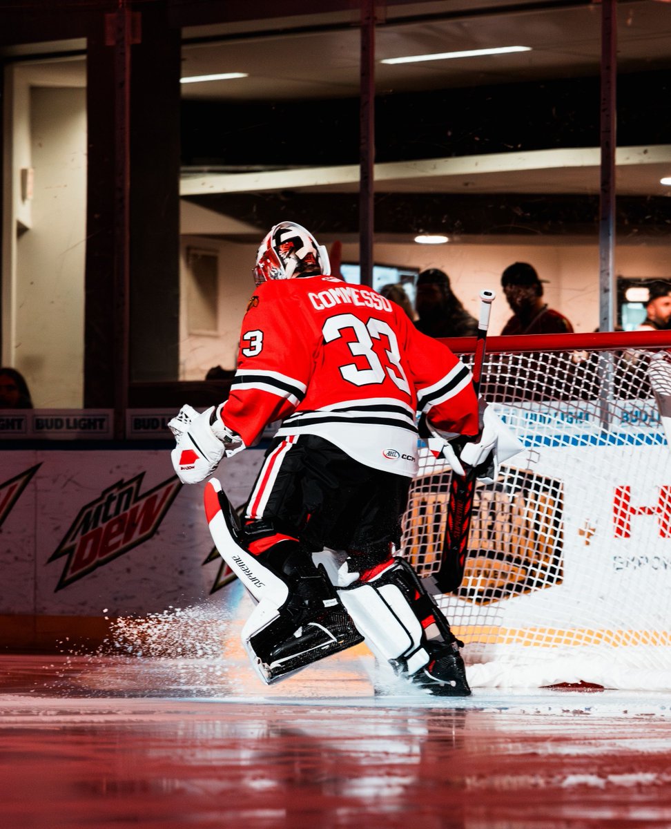 TheAHL's tweet photo. Drew Commesso stuns in a 34-save shutout victory that sends the @goicehogs to the Central Division Semifinals🤩🙅‍♂️ https://t.co/TTn89PFvRN