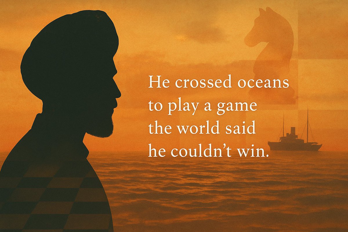 nurtrdotcom's tweet photo. He had no coach.
No books.
Barely spoke English.
But he crossed oceans to play a game the world said he couldn’t win.
His name was Sultan Khan — and his story deserves to be remembered.

🧵👇 https://t.co/1dR00fdQSy