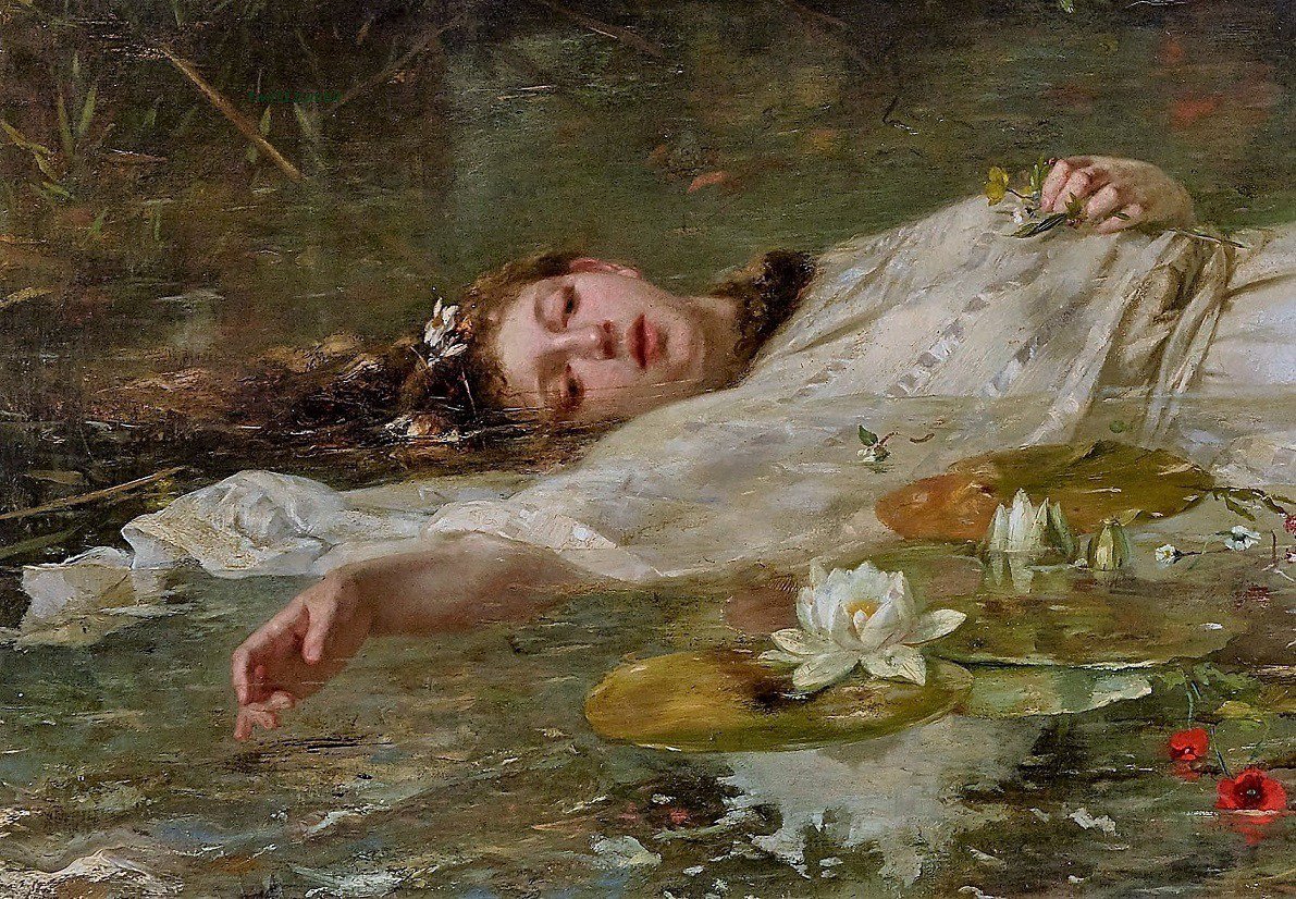 GodsWhisper777's tweet photo. Ophelia (detail) Friedrich Wilhelm Theodor Heyser https://t.co/MnHN1khm6U