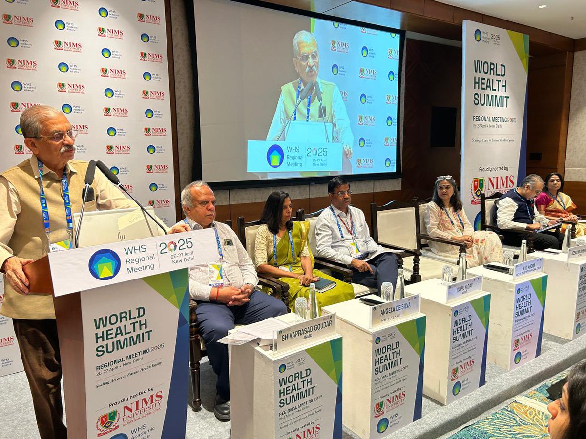 GHS's tweet photo. After a powerful Day 1 at #WHSNewDelhi2025, we’re set to begin our first session of Day 2: Tackling Maternal Anaemia for Healthier Pregnancies
📍 MR8, Bharat Mandapam | 🕘 9:00–10:30 AM

“Anaemia is the world’s biggest public health problem. Most middle-income countries are still struggling.”
– Dr. N K Arora, Executive Director, INCLEN Trust International

Key reflections:
1️⃣ Understanding why over 50% population in India is anaemic and what protects the other 50%?
2️⃣ Micronutrients don’t work in isolation—iron, folate, B12, and others interact in complex ways
3️⃣ Gut health matters. Poor WASH services can impair nutrient absorption, reducing the impact of supplements.

If 92% of women are receiving IFA in 🇮🇳, why aren’t we seeing better outcomes? We need to rethink how we define and deliver success.

#MaternalHealth #HealthEquity #BornHealthy #GlobalHealth #BuildingHealthierFutures

#HealthEquity #WorldHealthSummit 
#MaternalHealth #BornHealthy

@DrkapilYad @jaydeeptank @INCLEN_TRUST @CIFFchild @WHOSEARO