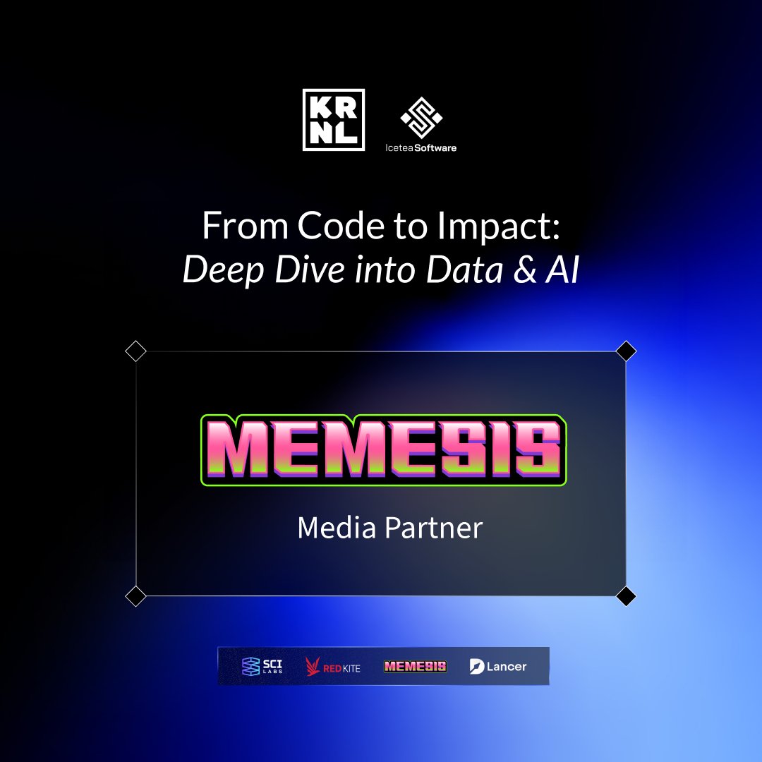 Media Partner Spotlight: Memesis

We’re excited to welcome <a href="/Memesis_world/">Memesis World</a> as a media partner for KRNL Labs x Icetea Software | From Code to Impact!

Known for pushing the boundaries of next-gen gaming technology, Memesis is not just creating advanced digital game experiences —