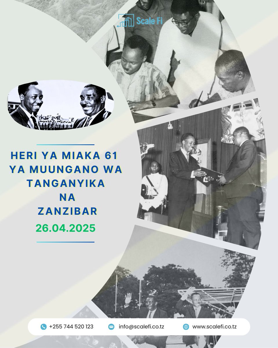 Scale_Fi's tweet photo. Heri ya Miaka 61 ya Muungano 🇹🇿 https://t.co/Spkjmst0bB