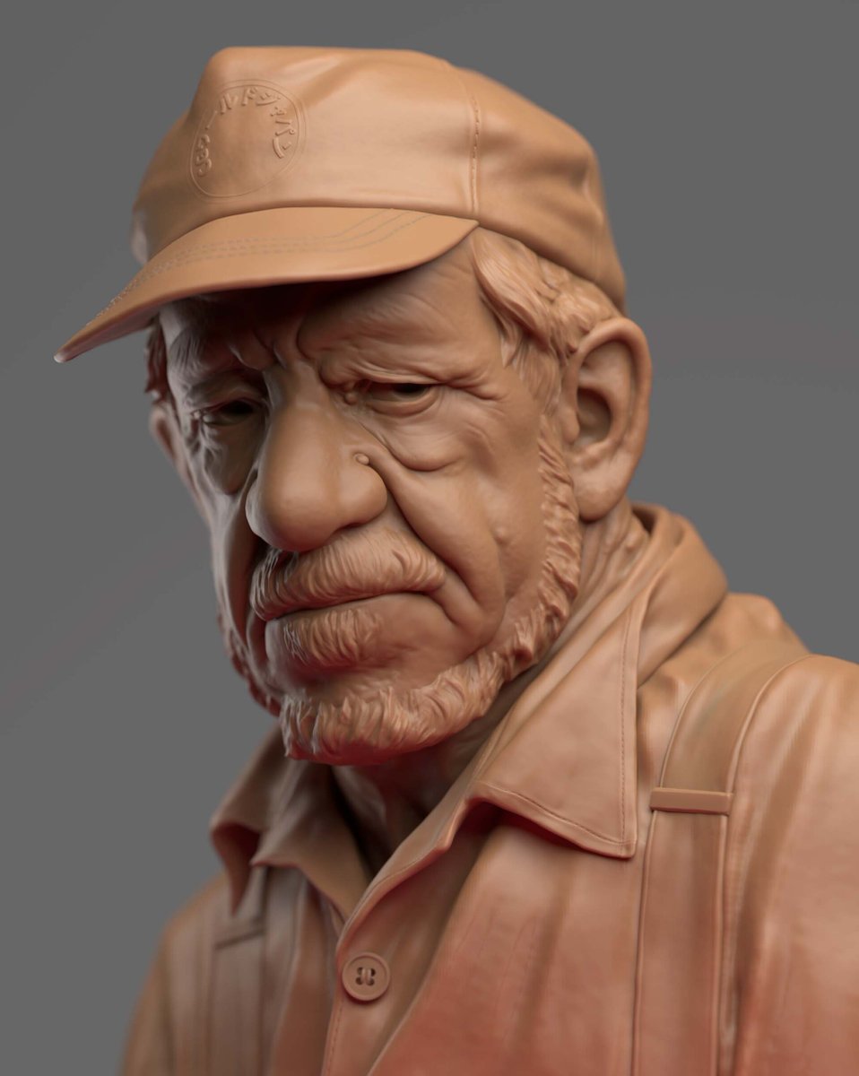 ArtofRishikesh's tweet image. Sculpting Video tutorial done for
@CGWjp
back in 2023. Playing with forms and shapes of an old hard working man’s portrait in zbrush 📷. Sculpted n
@maxonzbrush
and rendered in arnold maya #digitalsculpt #ArtistOnX