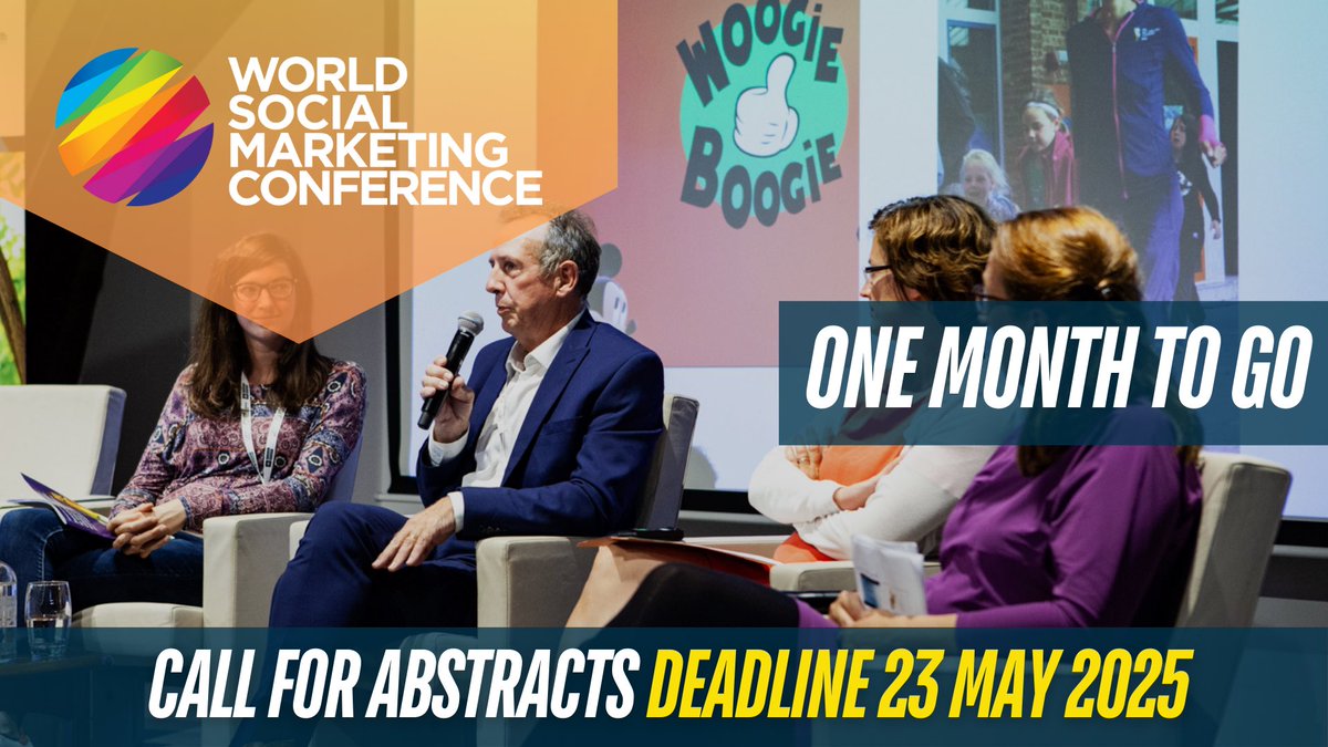Less than one month left to submit your abstract for the 9th World Social Marketing Conference in Alicante, Spain — taking place 5–7 November 2025.
📍 Abstract Deadline: 23 May 2025
🎯 Direct Submission Link: bit.ly/WSMC25CALL
