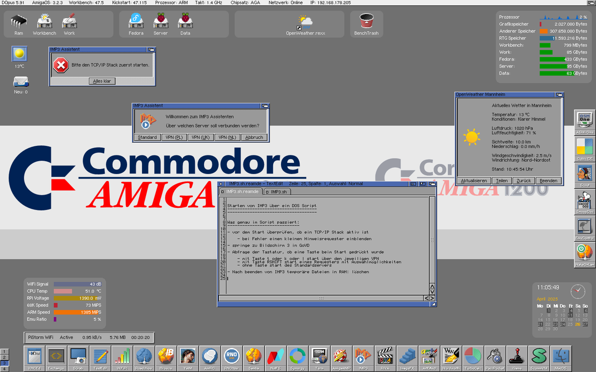 AmigaWorld's tweet photo. Spaß am Amiga am Samstagmorgen...
Wir schreiben uns ein Script zum starten von IMP3 mit ein paar komfortablen Optionen zur Auswahl...
#commodore #amiga #amigaworld #imp3 #music #scripting #software #retro https://t.co/8SyyMUdhiO