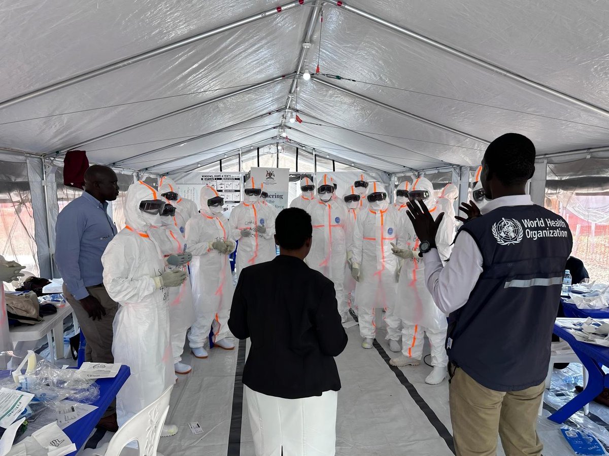 WHO African Region (@whoafro) on Twitter photo Uganda has declared the end of Ebola disease outbreak, less than three months after the virus was confirmed.
Robust, coordinated response by the government, supported by <a href="/WHO/">World Health Organization (WHO)</a> and partners, was critical in stopping the outbreak.
<a href="/MinofHealthUG/">Ministry of Health- Uganda</a>, <a href="/WHO/">World Health Organization (WHO)</a> and partners will continue Uganda has declared the end of Ebola disease outbreak, less than three months after the virus was confirmed.
Robust, coordinated response by the government, supported by <a href="/WHO/">World Health Organization (WHO)</a> and partners, was critical in stopping the outbreak.
<a href="/MinofHealthUG/">Ministry of Health- Uganda</a>, <a href="/WHO/">World Health Organization (WHO)</a> and partners will continue