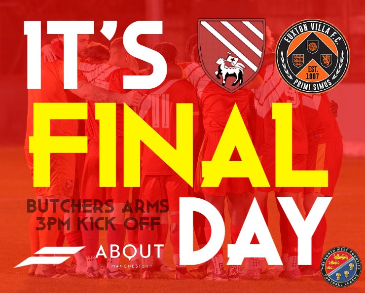 ITS PLAY-OFF FINAL DAY!

🆚 <a href="/EuxtonVillaFC/">EuxtonVillaFC (P)</a>
🏟️ The Butchers Arms
🏆 <a href="/nwcfl/">The NWCFL ⚽️</a> 1DN Play-off Final
📅 Sat 26th April 2025
⌚ 3:00PM KO
🎟️ £6 Adults / £4 Concessions
📖 Programme £2.00
💳 Cash and Card
🐶 Dogs welcome

LET'S PACK THE BUTCHERS ARMS ONE MORE TIME!

#UpTheBloods