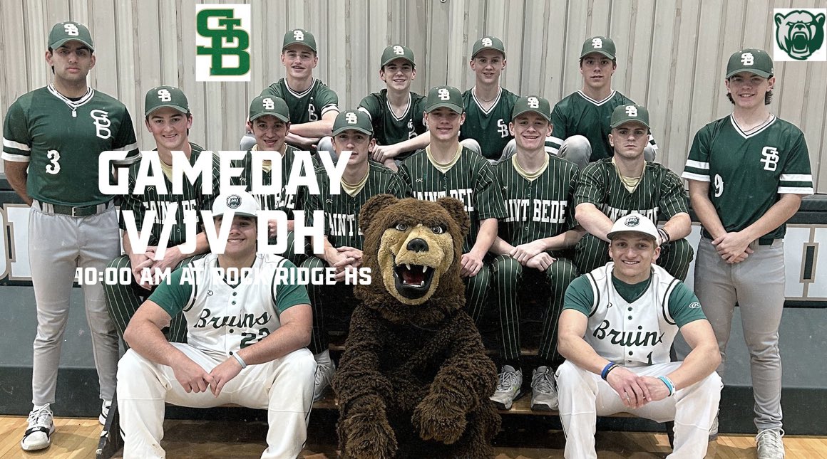 BRUINS travel to Taylor Rock Ridge for a Saturday V/JV twin bill! #GoBruins🐻⚾️