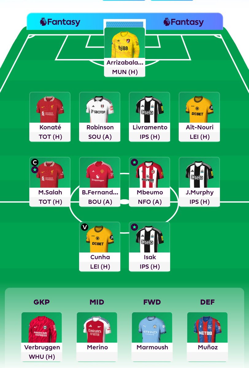 GW34 🔒
Mateta ➡️ Cunha
Salah 🧢
OR 🌍 921k
Wildcard and Free Hit still in the bank
#FPL #FPLCommunity