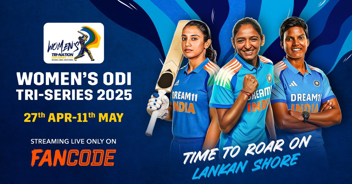 WhereIsMy_Food's tweet image. It’s a great time to be a cricket fan, and an even better time to back Team India. 
Catch the Indian Women take on Sri Lanka &amp;amp; South Africa in the Women’s ODI tri-series. LIVE &amp;amp; Exclusive on FanCode. - fancode.onelink.me/tTJR/gj83yv2c 
#INDW #FanCode