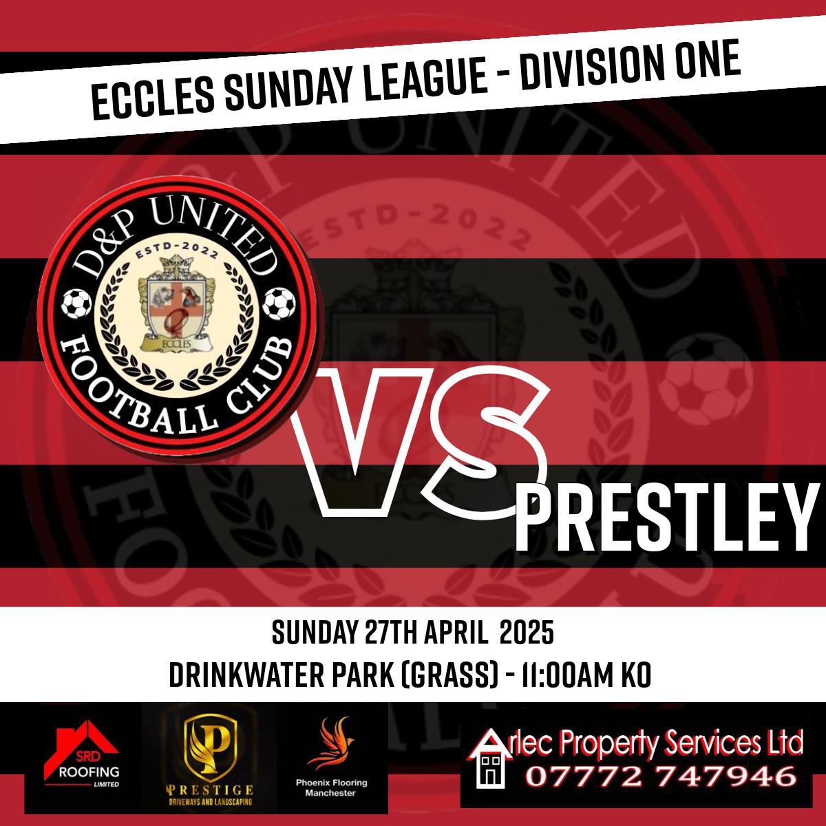 League Game 3️⃣ vs Prestley

Tomorrow we take on Prestley in our third league outing but also our second away game in the bounce! Last time out we secured our first win of the season against Egerton so we ain’t to keep that run of form going! 👏🏼