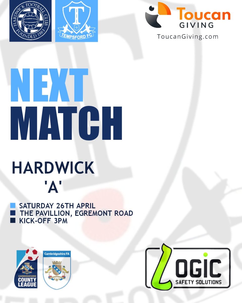Next up Hardwick 'A' (a)
#UTT #CCL #Tempsford #GrassRootsFootball #LocalFootball