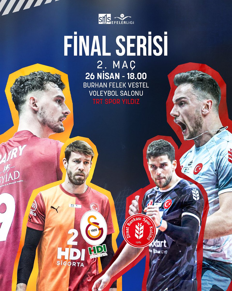 SMS Grup Efeler Ligi’nde final serisinin ikinci karşılaşmasına saatler kaldı! 🔥

🔜 Galatasaray HDI Sigorta ile Ziraat Bankkart  mücadelesi bugün saat 18.00’da. Sakın kaçırmayın! 🏐