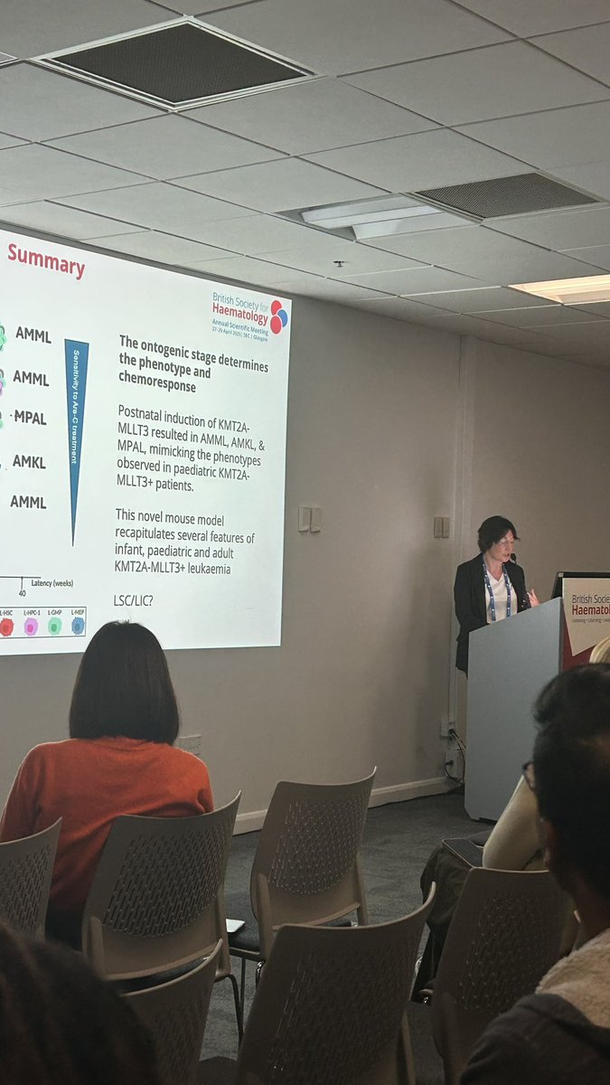 Alex Tonks (@alex_tonks) on Twitter photo Karen Keeshan <a href="/Keeshanlab/">Keeshan Lab</a> kickstarting #youngEHA #BSH2025 with a fantastic talk on paediatric AML and LSC. 😍 #AML #beatingbloodcancer Karen Keeshan <a href="/Keeshanlab/">Keeshan Lab</a> kickstarting #youngEHA #BSH2025 with a fantastic talk on paediatric AML and LSC. 😍 #AML #beatingbloodcancer