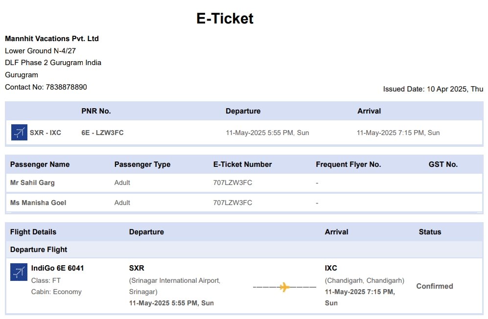 AtulBindal343's tweet photo. We've booked this ticket with an agent, now we're scared and don't wanna visit kashmir but the agent is not giving back the refund of these tickets Dear @IndiGo6E @indigo  please look into the matter...what type of agents are these sold us fix departure tickets without knowing. https://t.co/6gpQBCzjns