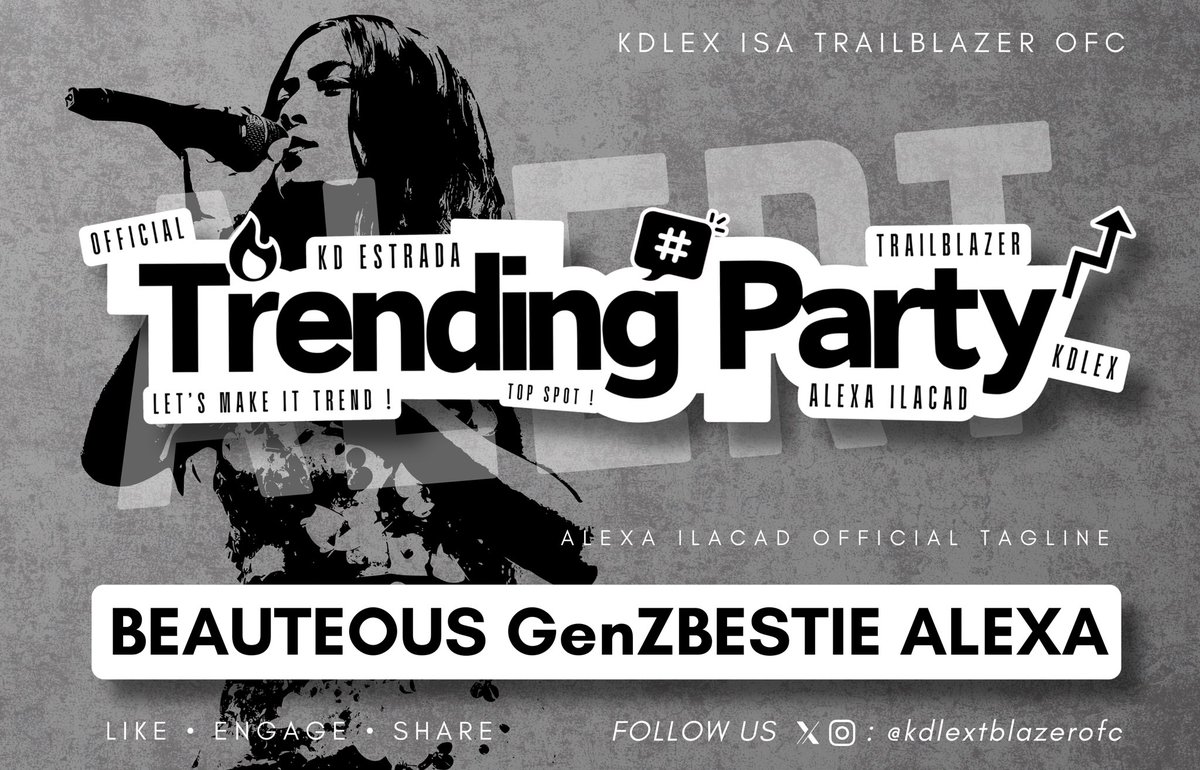 Alexa Ilacad’s XParty

Official Tagline

BEAUTEOUS GenZBESTIE ALEXA

#PBBCollab3rdDuoEviction

XP Reminders:
- No numbers 
- Minimum of three words per post
- No emojis
- No all capslock

Kindly drop the tag if you see this post. Thank you!

Post | Repost |  Quote | Reply